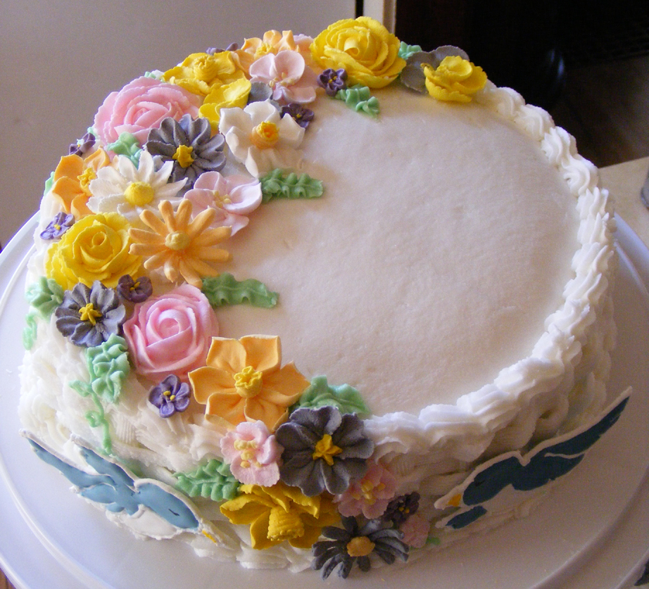 Fancy Flower Birthday Cake