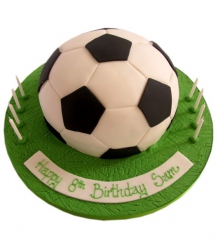 Football Shaped Birthday Cake