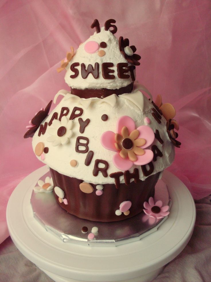 Giant Cupcake Birthday Cake