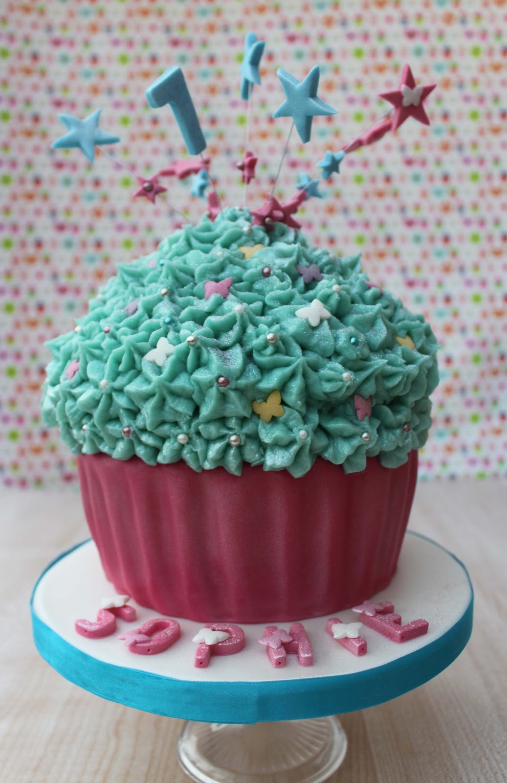 Giant Cupcake Birthday Cake