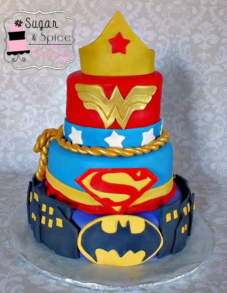 Girl Super Hero Cake