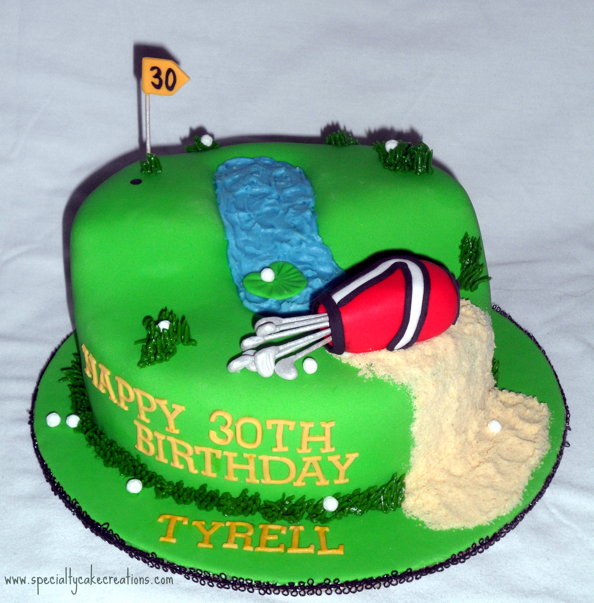 Golf Birthday Cake