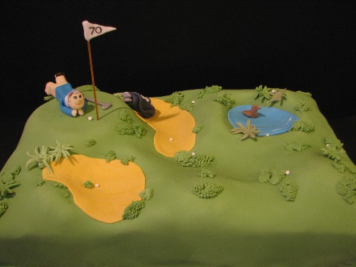 Golf Course Cake