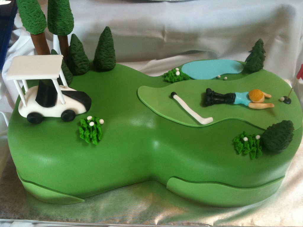 Golf Course Cake