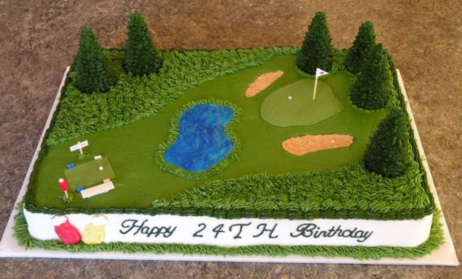 10 Photos of Golf Course Birthday Cakes