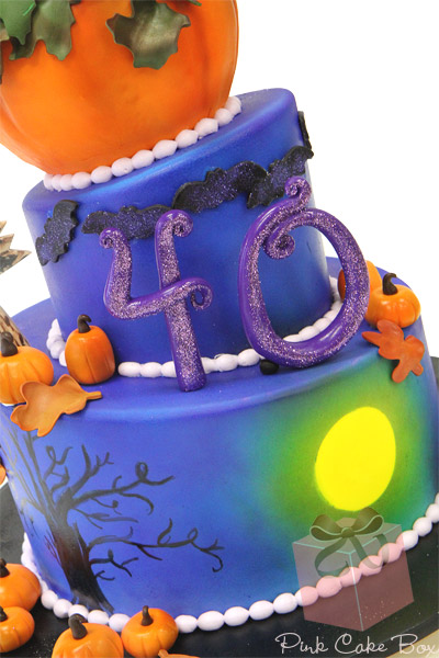 Halloween 40th Birthday Cake