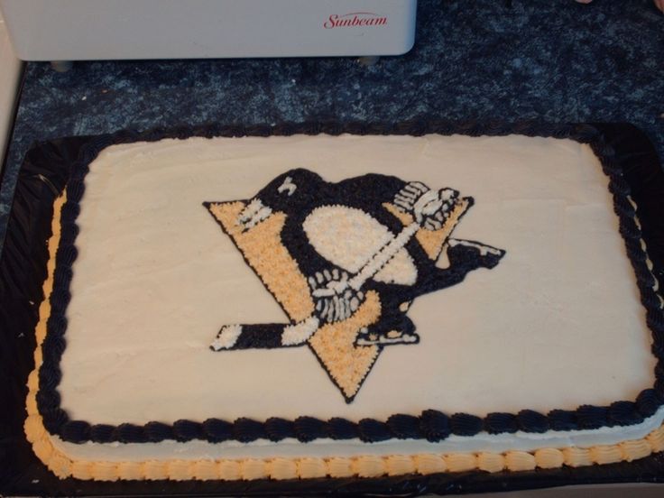 Happy Birthday Cake Pittsburgh Penguins Hockey