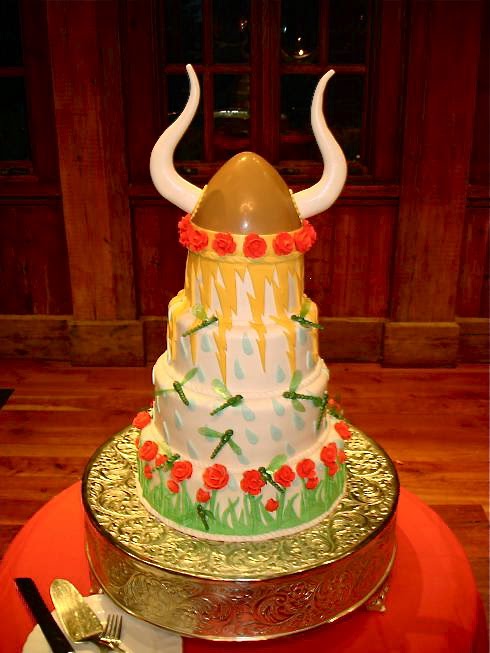 Happy Viking Birthday Cake