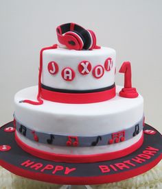 Headphones Birthday Cake