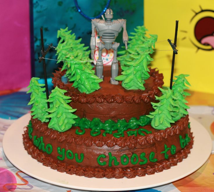 Iron Giant Cake