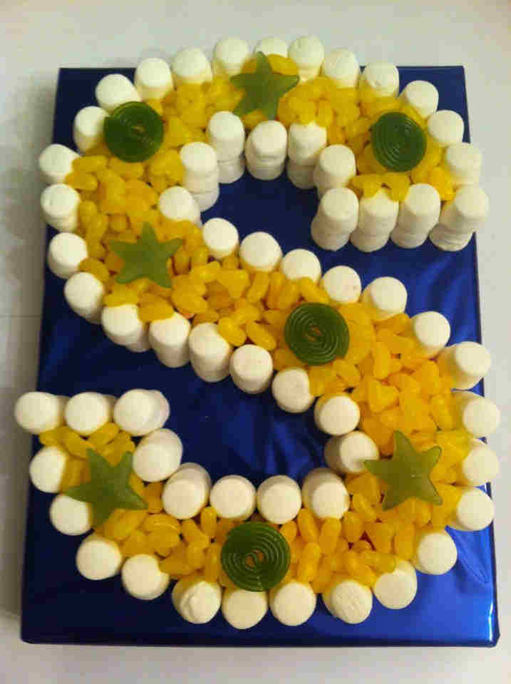 Letter Birthday Cake