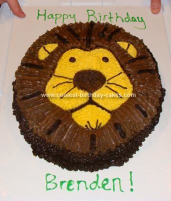 Lion Birthday Cake