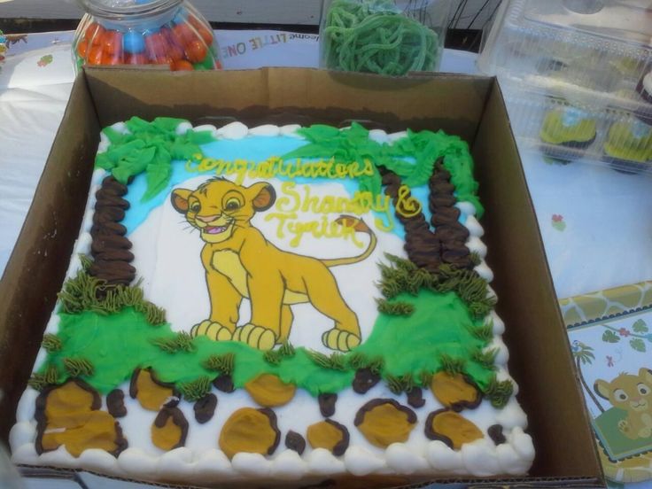 Lion King Baby Shower Cake Ideas