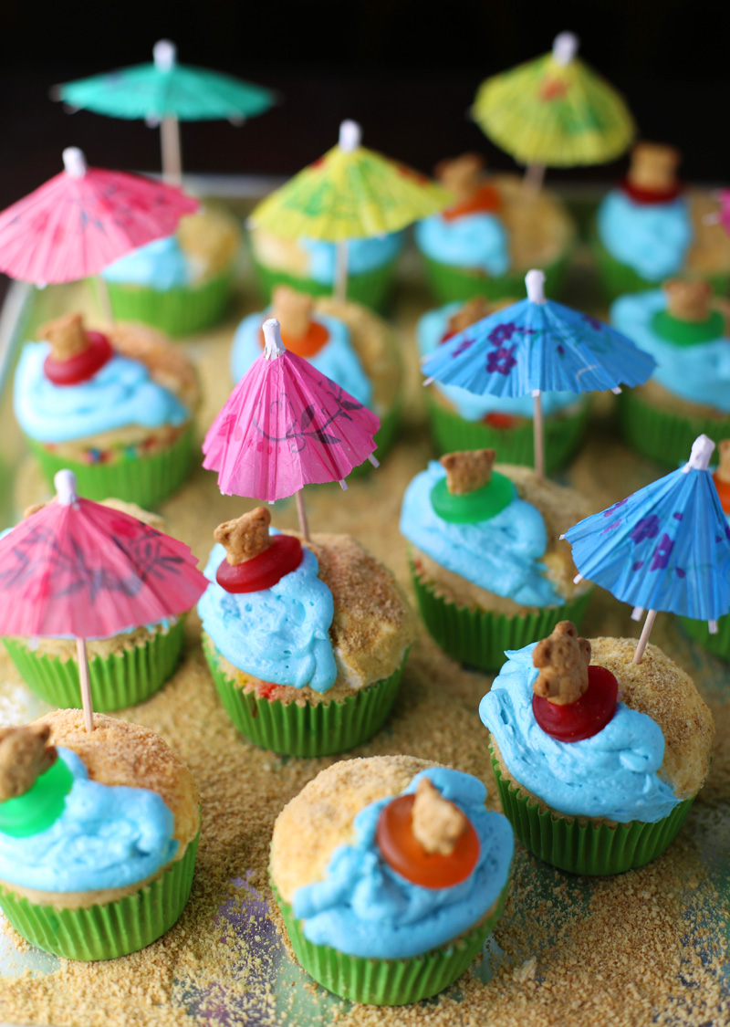 Luau Cupcake Cake Ideas