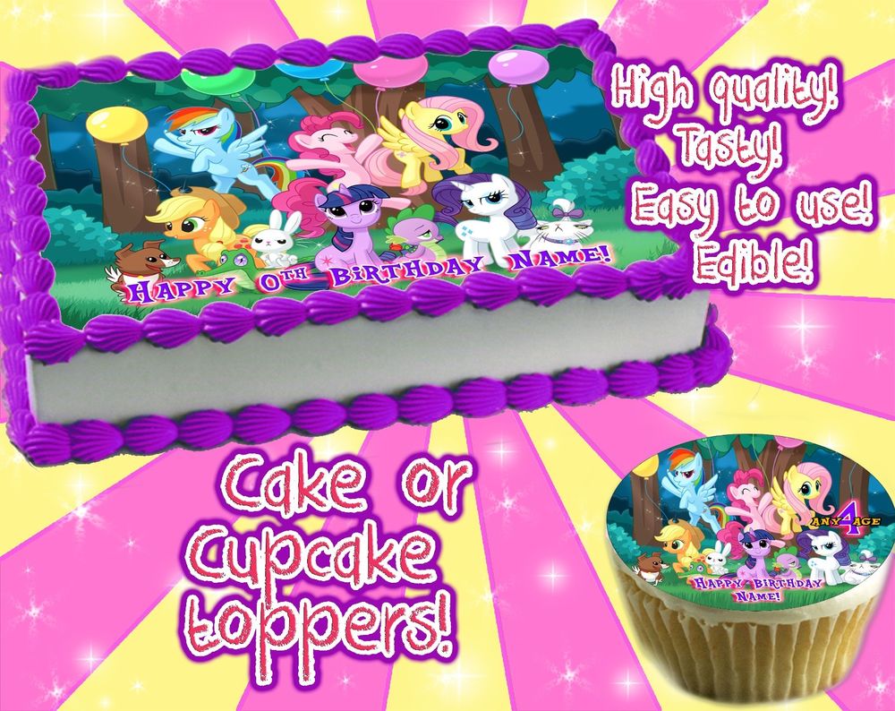 My Little Pony Birthday Sheet Cake