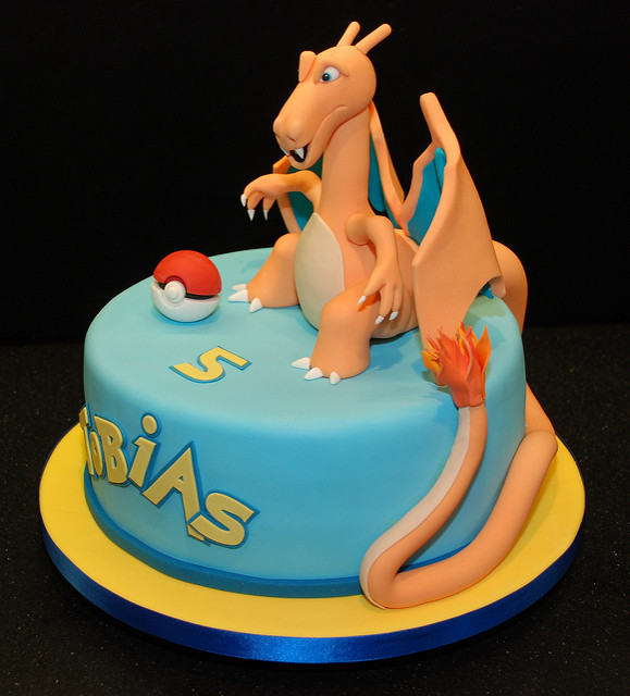 Pokemon Charizard Birthday Cake