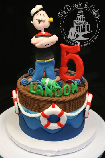 Popeye Birthday Cake