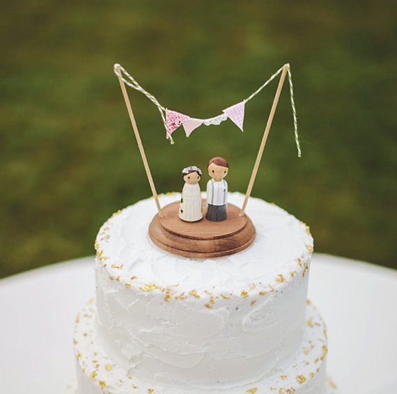 Rustic Wedding Cake Topper