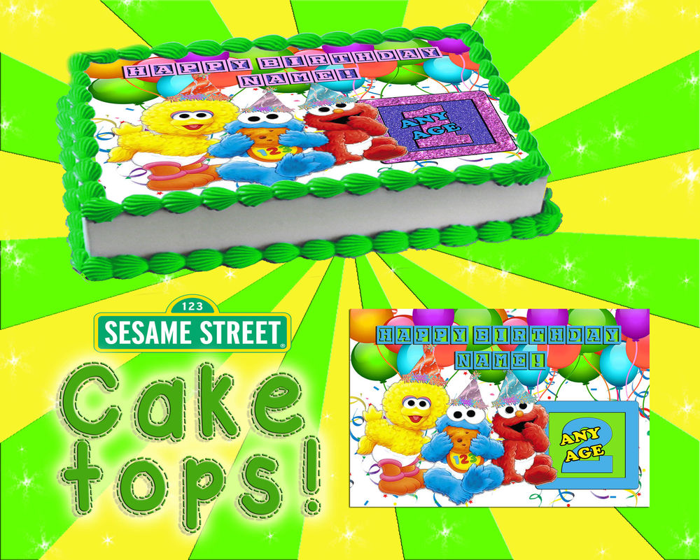 Sesame Street Birthday Cake Toppers