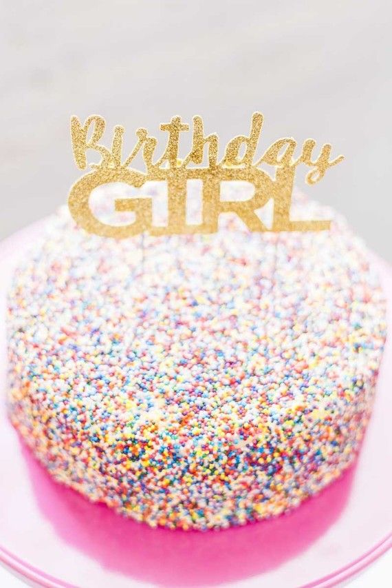 Sprinkle Birthday Cake Idea