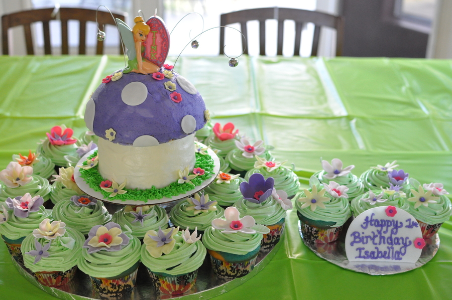 Tinkerbell Cupcake Cake