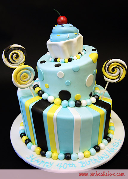 Topsy Turvy Birthday Cake