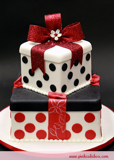 White Christmas Birthday Cake