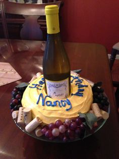 Wine Lovers Birthday Cake