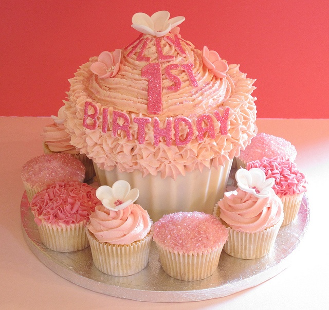 1st Birthday Giant Cupcake