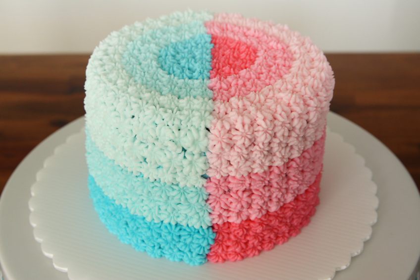 Baby Gender Reveal Cake