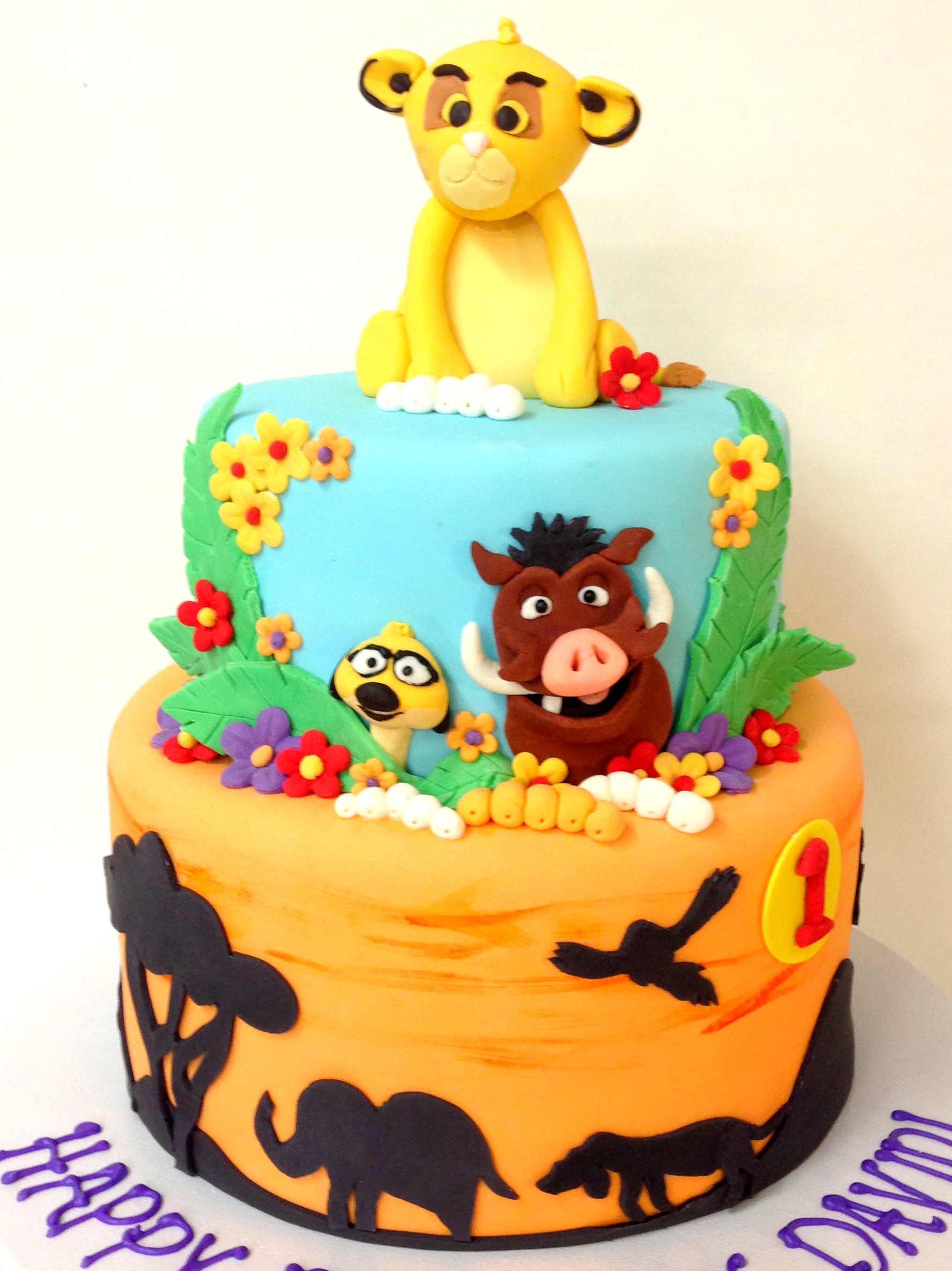 Baby Lion King Birthday Cake