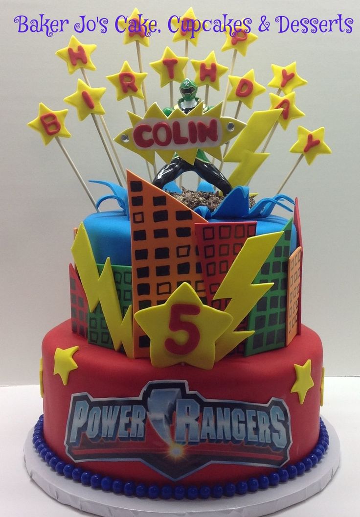 Birthday Cake Power Rangers Dino Charge