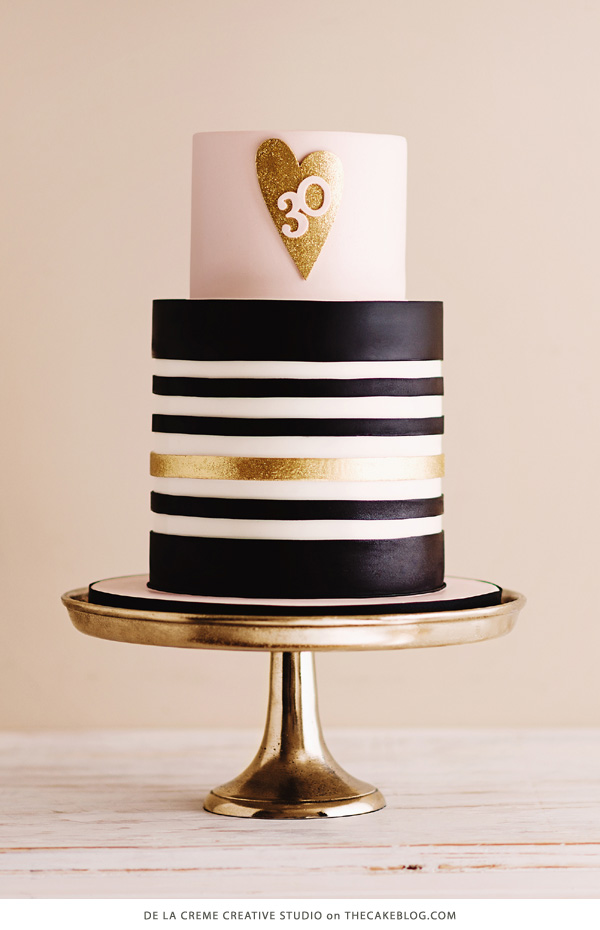 Black and Gold Birthday Cake Ideas