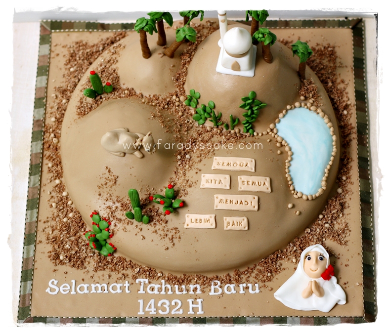 Cake with Desert Theme