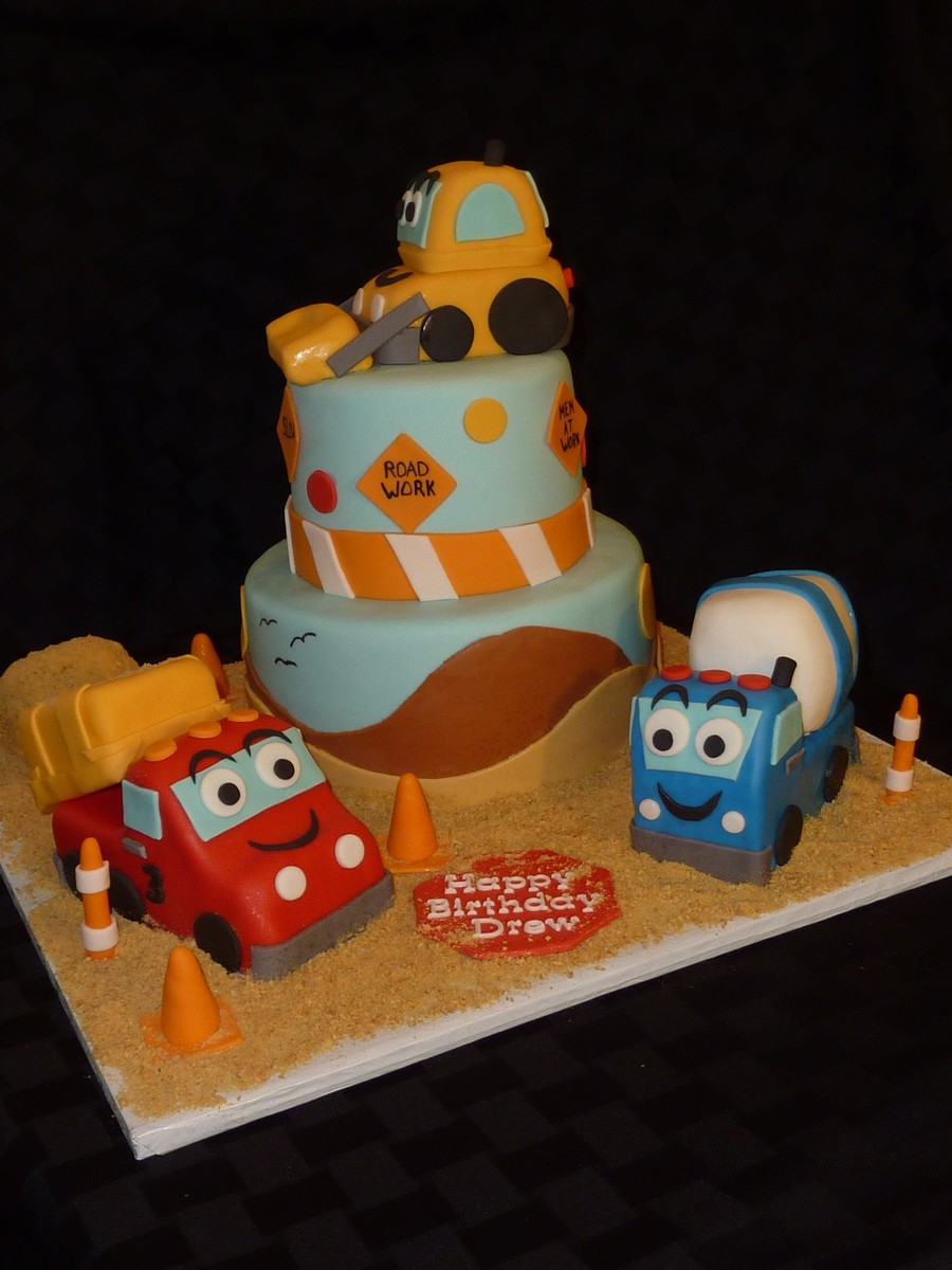 Construction Birthday Party Cake