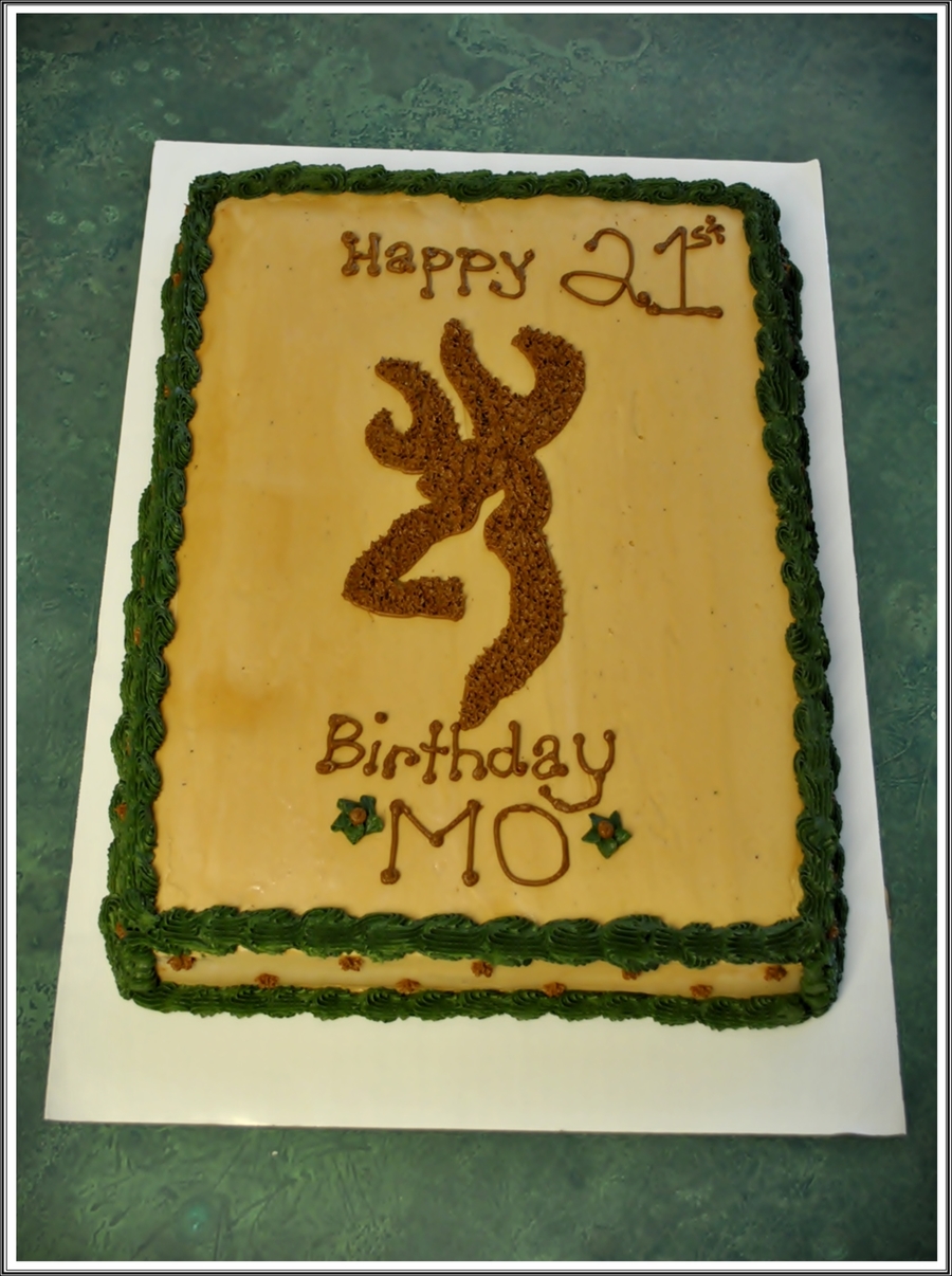 Deer Browning Sheet Cake