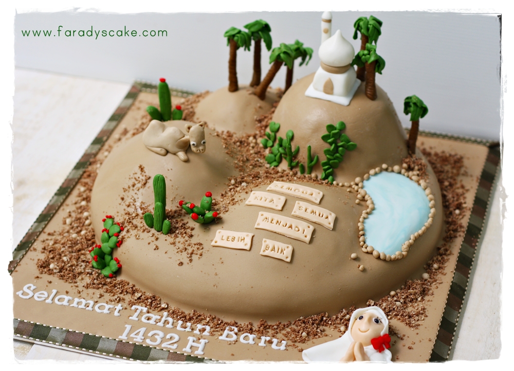 Desert Birthday Cake