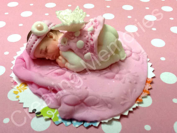 Fairy Cake Topper Baby Shower for Girls