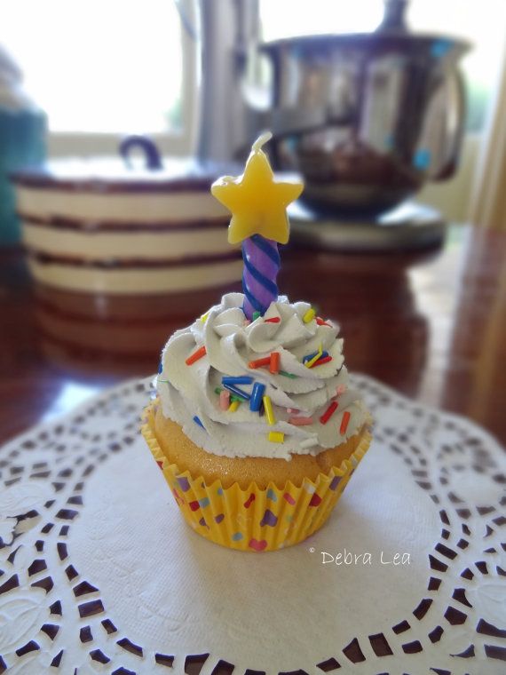 Fake Happy Birthday Cupcake