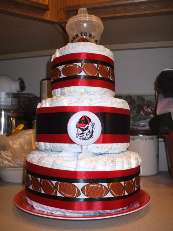 Georgia Bulldog Football Cake