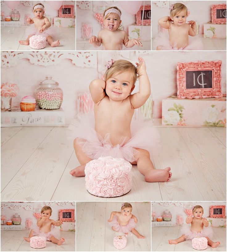 Girl 1st Birthday Smash Cake