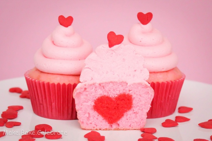 Heart Inside Cupcake