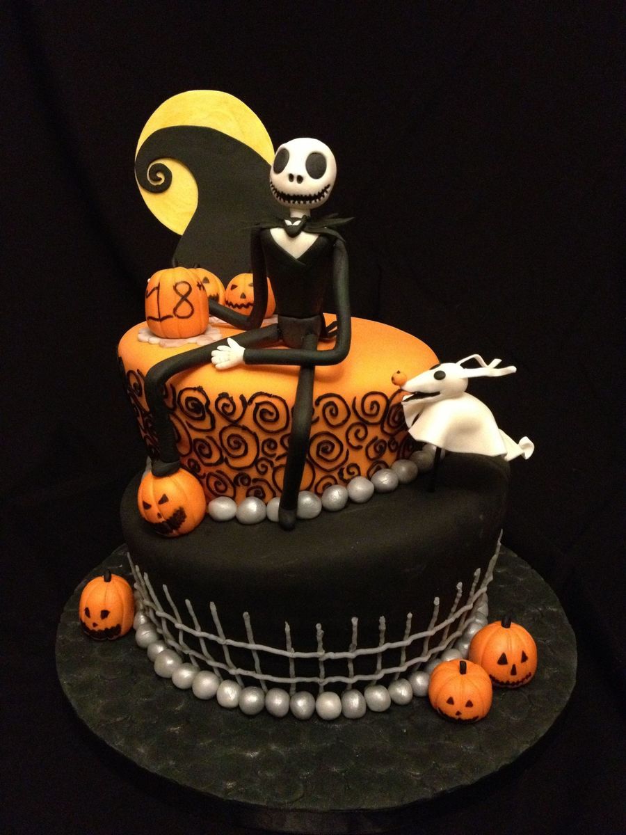 Jack Nightmare Before Christmas Birthday Cake