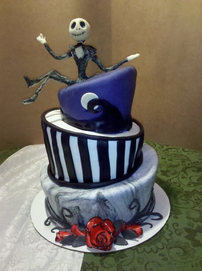 Jack Nightmare Before Christmas Birthday Cake