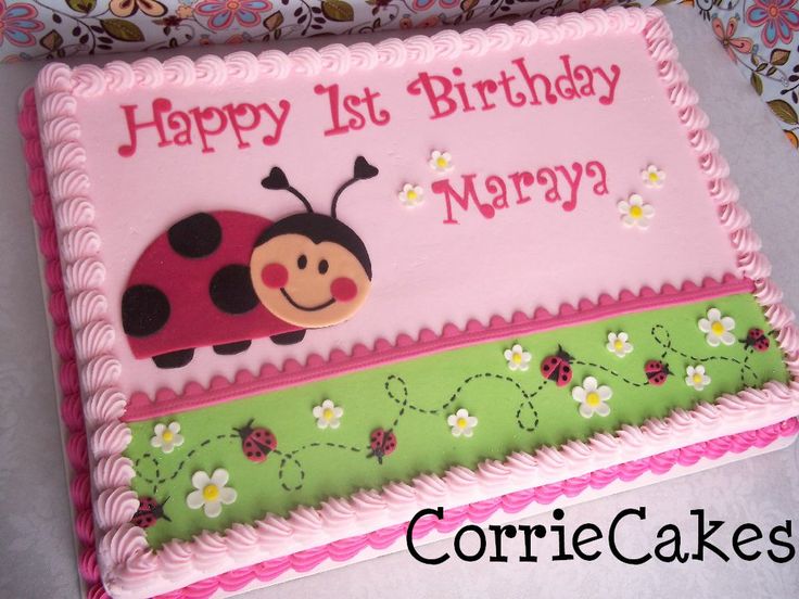 Ladybug Sheet Cake Ideas