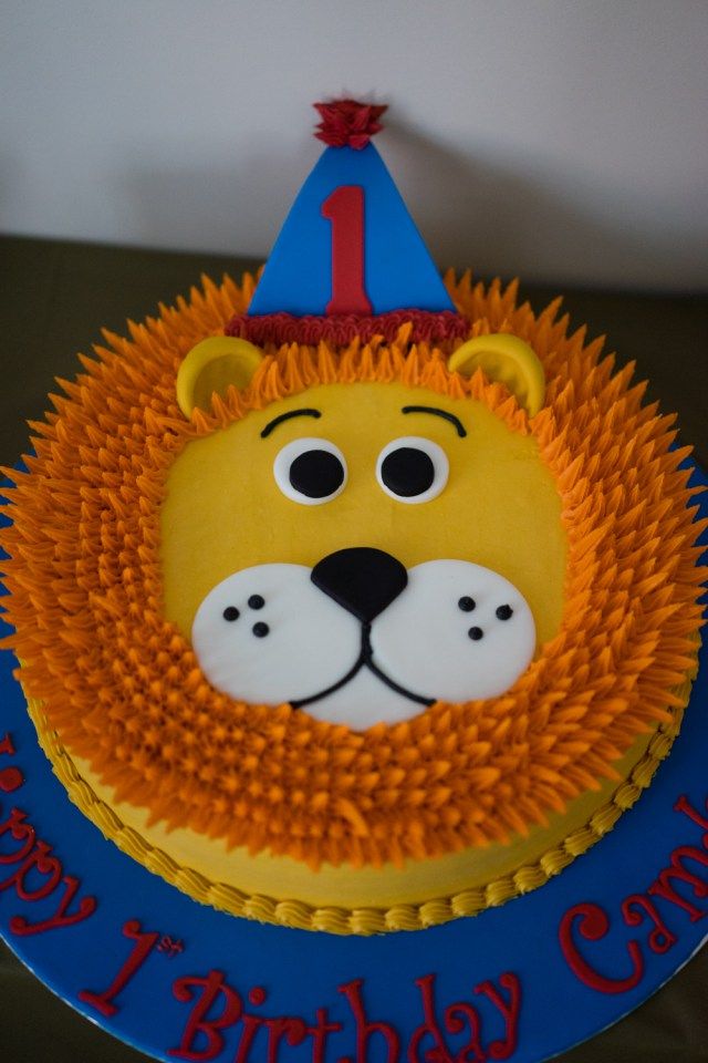 Lion Birthday Cake