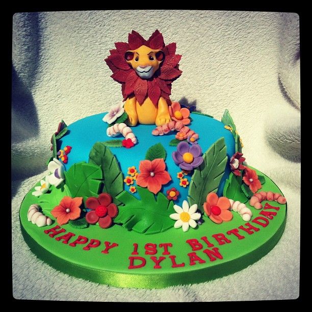 Lion King 1st Birthday Cake