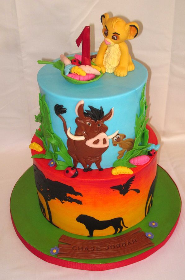 9 Photos of Lion King Birthday Cakes For Baby Boy 1st Birthday