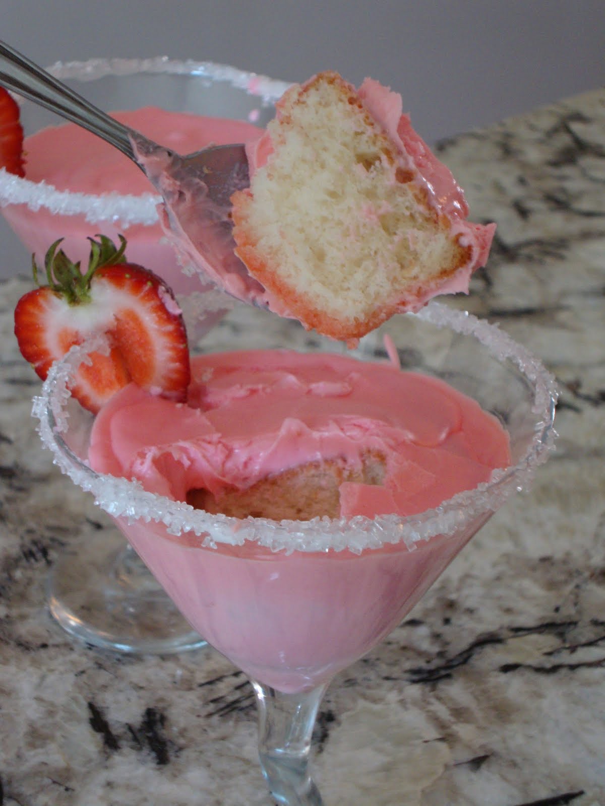 Martini Glass Cupcake Cake