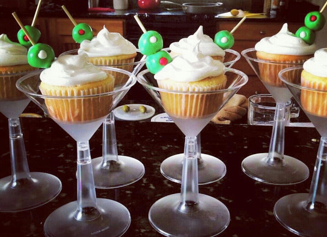 Martini Glass Cupcakes